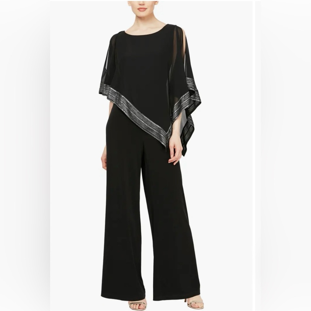 Elegant Black Women's Wide Leg Jumpsuit